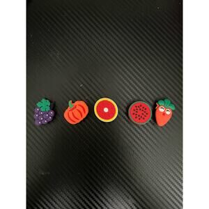 Cute Food Themed croc charms 5pc 19